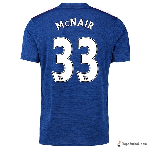 Camiseta Manchester United Replica Segunda Ropa McNair 2016/17 Azul